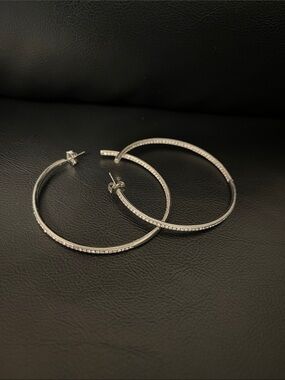 Nadri Pavé Hoop Earrings